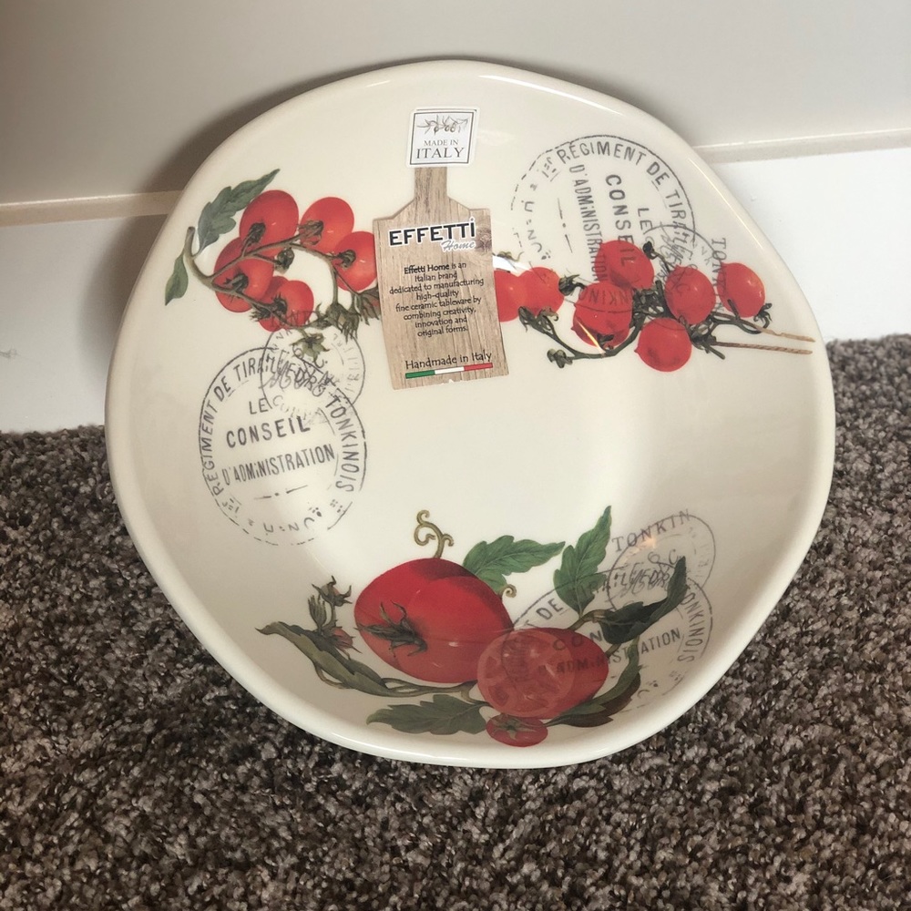 Effetti Home Italy Tomato Vines Large Paste Bowl